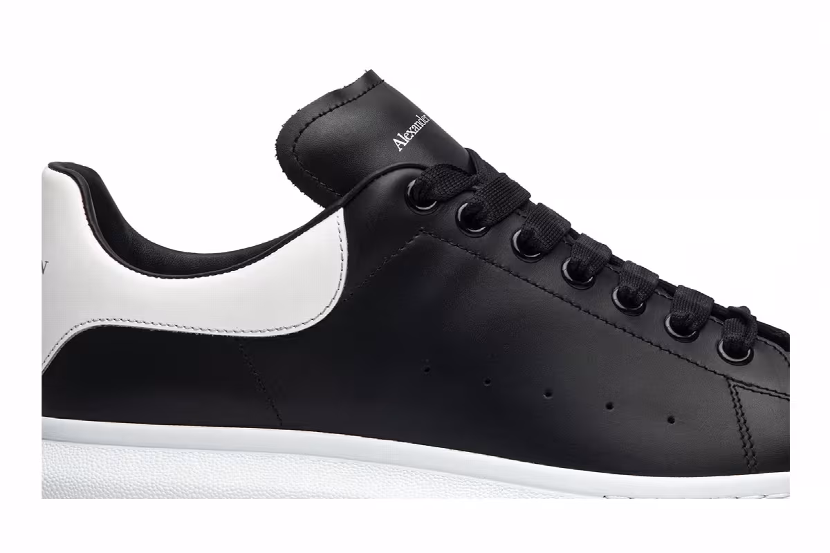 Alexander McQueen Oversized Sneaker Black White, view 3