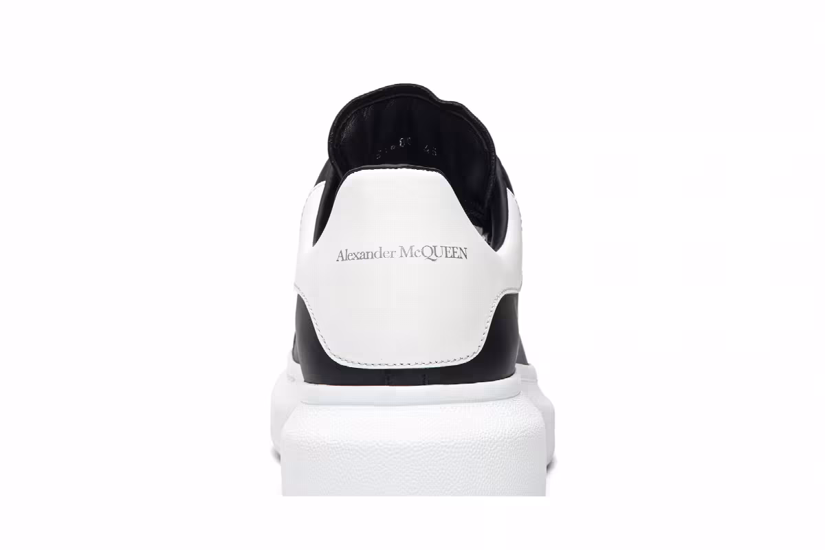 Alexander McQueen Oversized Sneaker Black White, view 8
