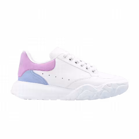 Alexander McQueen Wmns Oversized Court Trainer 'White Lilac Blue'