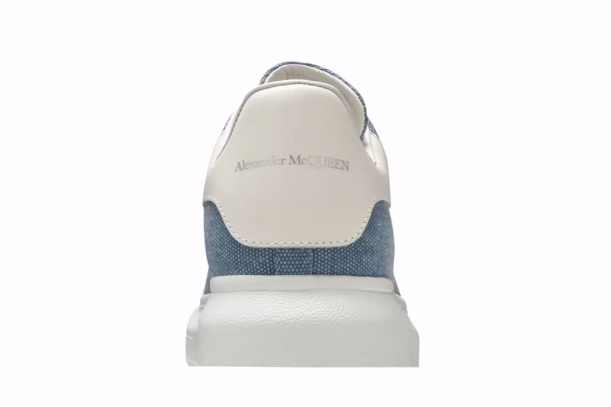 Alexander McQueen Women's Oversized Sneaker Flax Blue, view 8