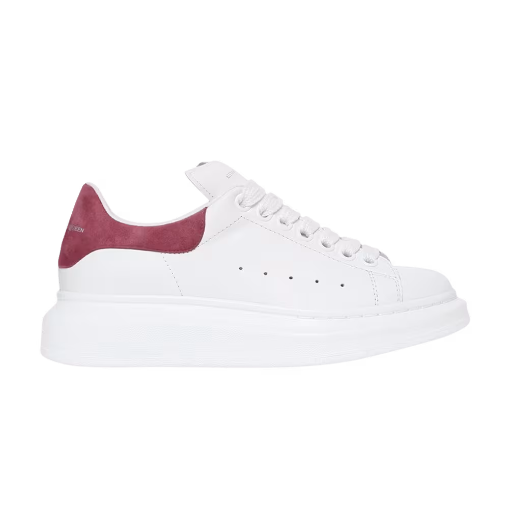 Alexander McQueen Women's Oversized Sneaker White Dark Blush