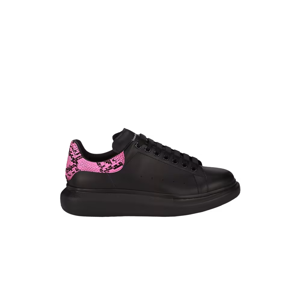 Alexander McQueen Oversized Sneaker Black Electric Pink Python