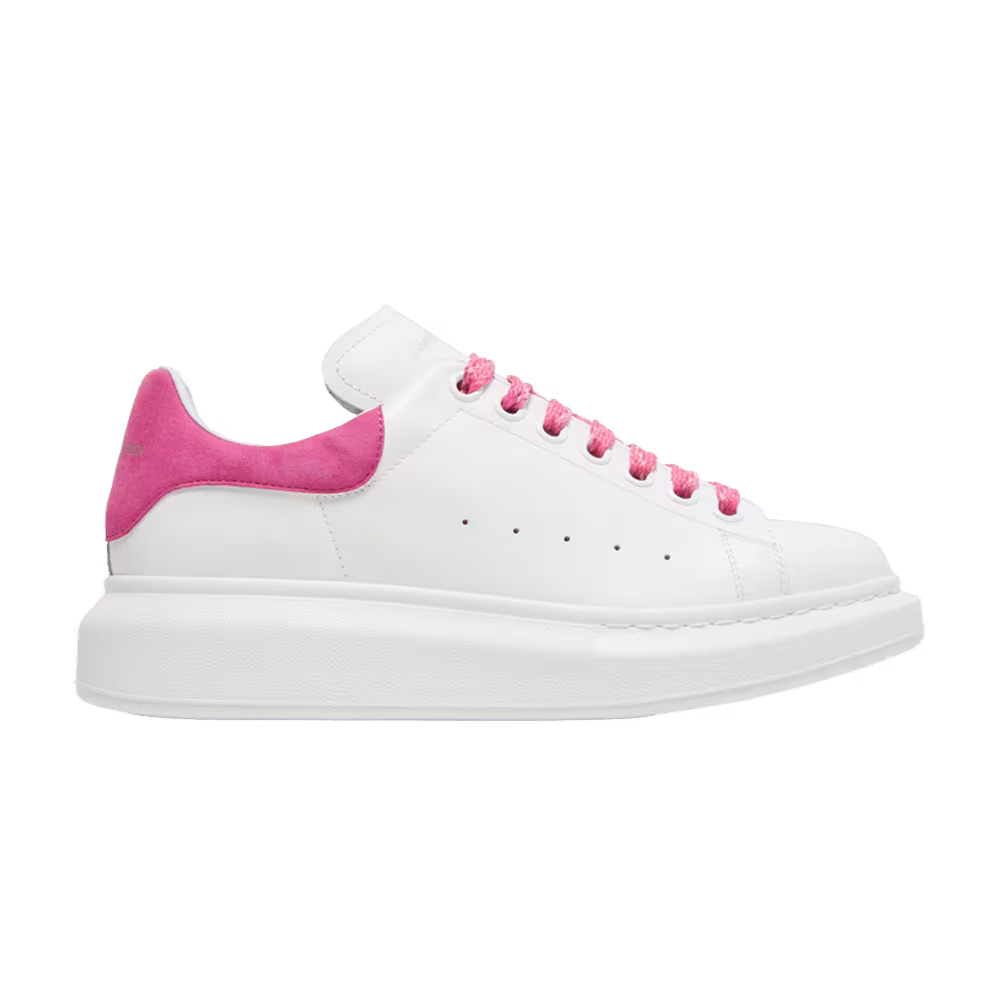 Alexander McQueen Women's Oversized Sneaker White Hot Pink