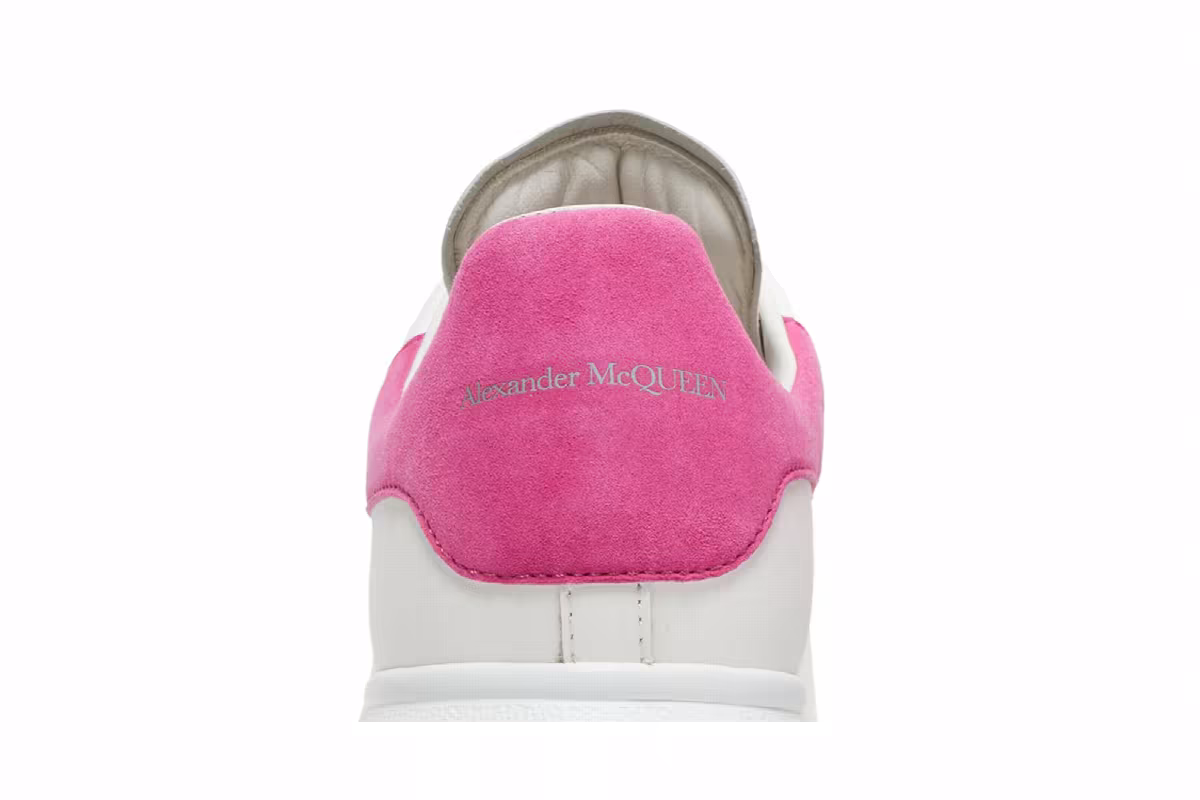 Alexander McQueen Women's Oversized Sneaker White Hot Pink, view 8