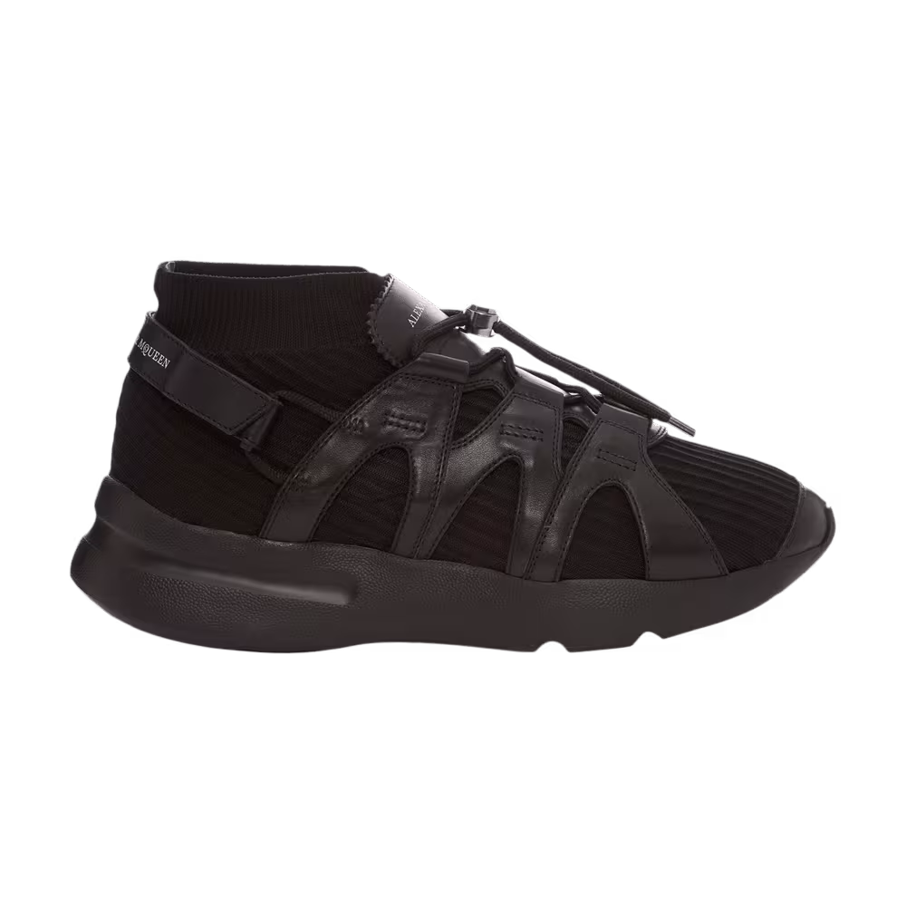 Alexander McQueen Oversized Knit Sock Triple Black
