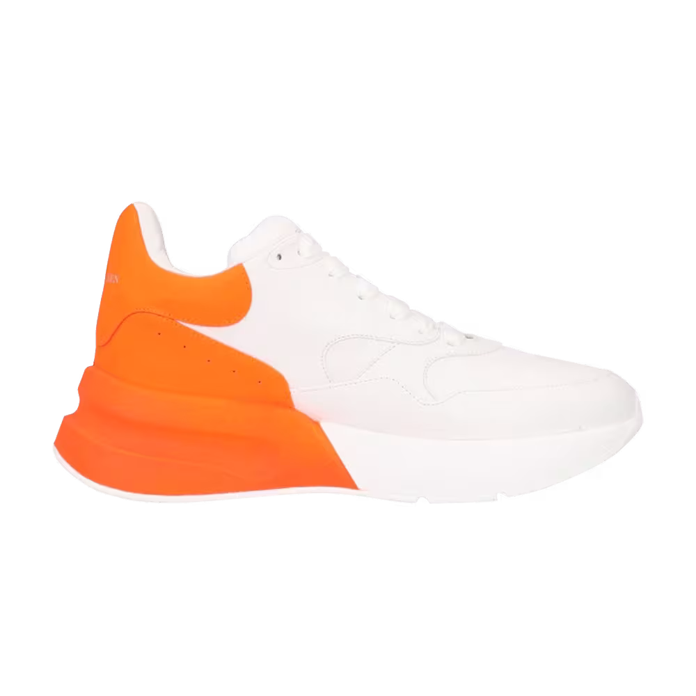 Alexander McQueen Oversized Runner Optic White Orange Space