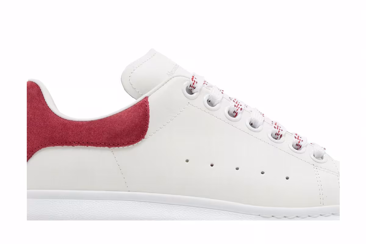 Alexander McQueen Women's Oversized Sneaker White Cherry, view 3