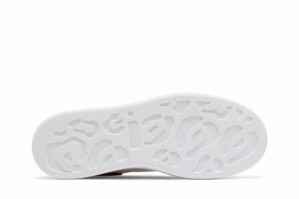 Alexander McQueen Women's Oversized Sneaker White Cherry, view 5