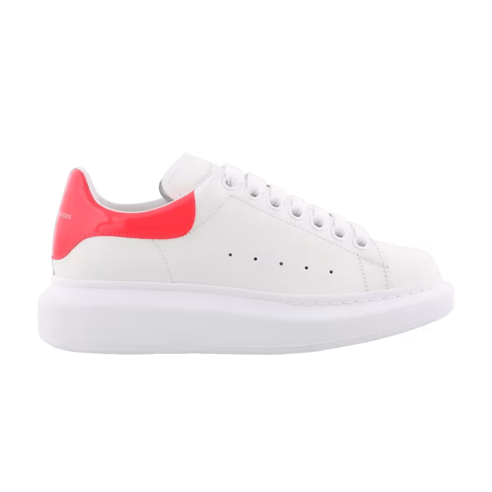 Alexander McQueen Women's Oversized Sneaker White Fluo Coral