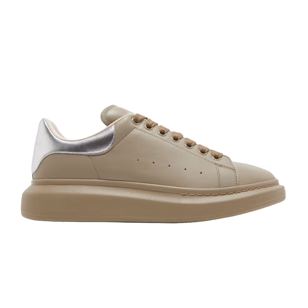 Alexander McQueen Oversized Sneaker Beige Silver