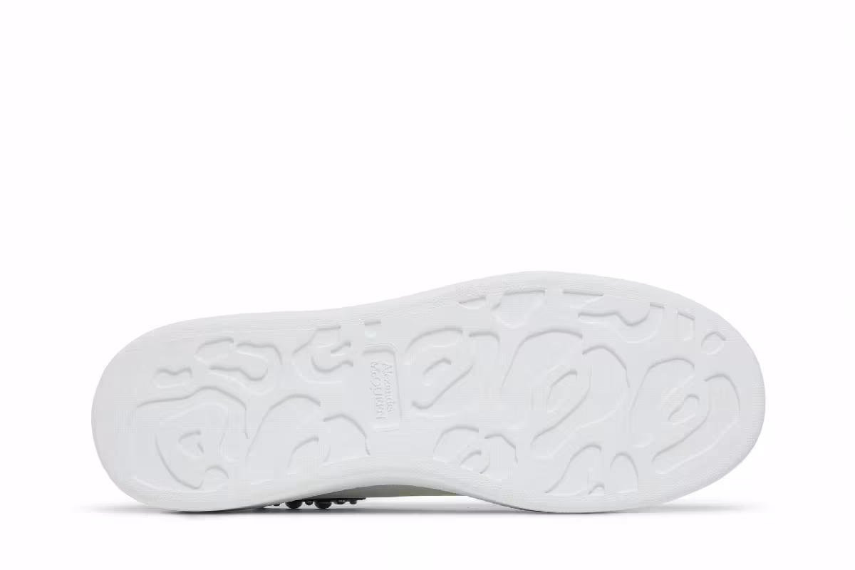 Alexander McQueen Oversized Sneaker White Black Studded, view 5