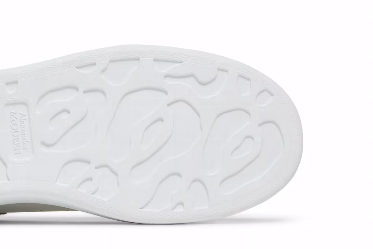 Alexander McQueen Oversized Sneaker White Black Studded, view 6