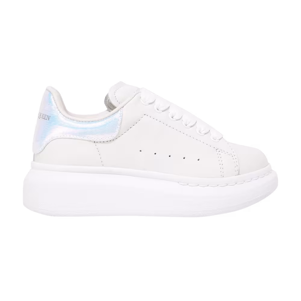 Alexander McQueen Oversized Sneaker Kids White Iridescent