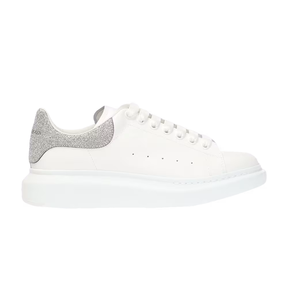 Alexander McQueen Oversized Sneaker White Silver