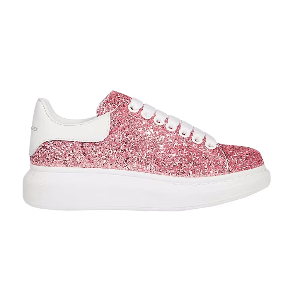 Alexander McQueen Women's Oversized Sneaker Pink Glitter