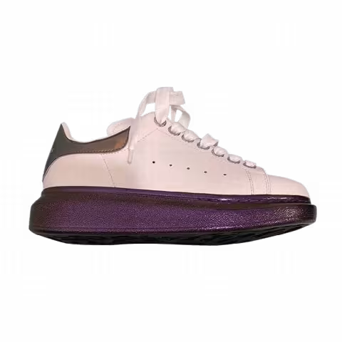 Alexander McQueen Wmns Oversized Sneaker 'White Multi Gold'