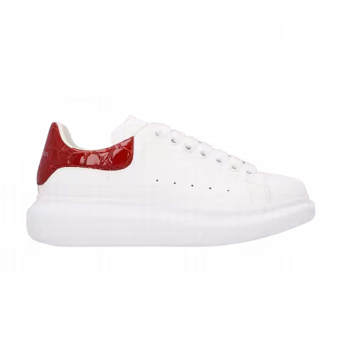 Alexander McQueen Wmns Oversized Sneaker 'Crocodile Skin - Red'