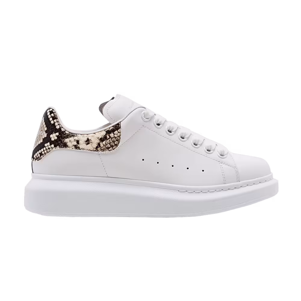 Alexander McQueen Women's Oversized Sneaker White Natural Python