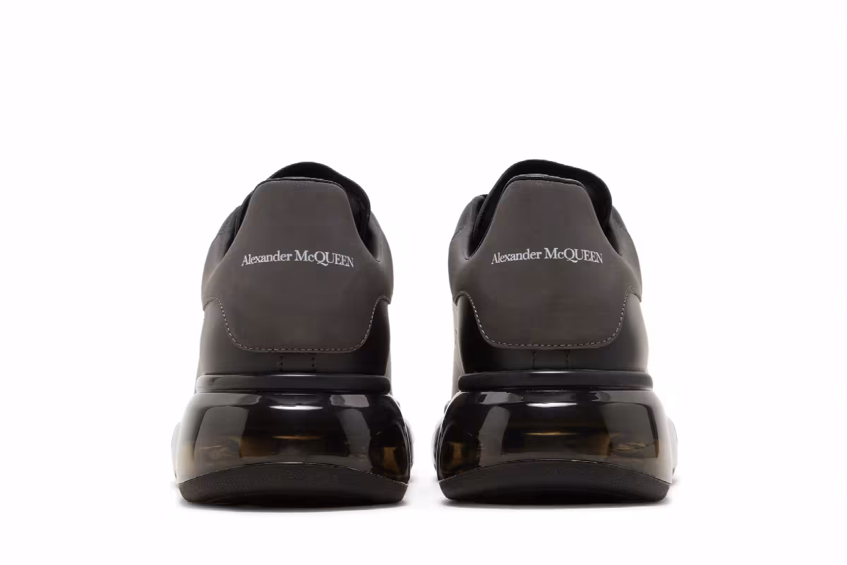 Alexander McQueen Oversized Sneaker Clear Sole - Black, view 7