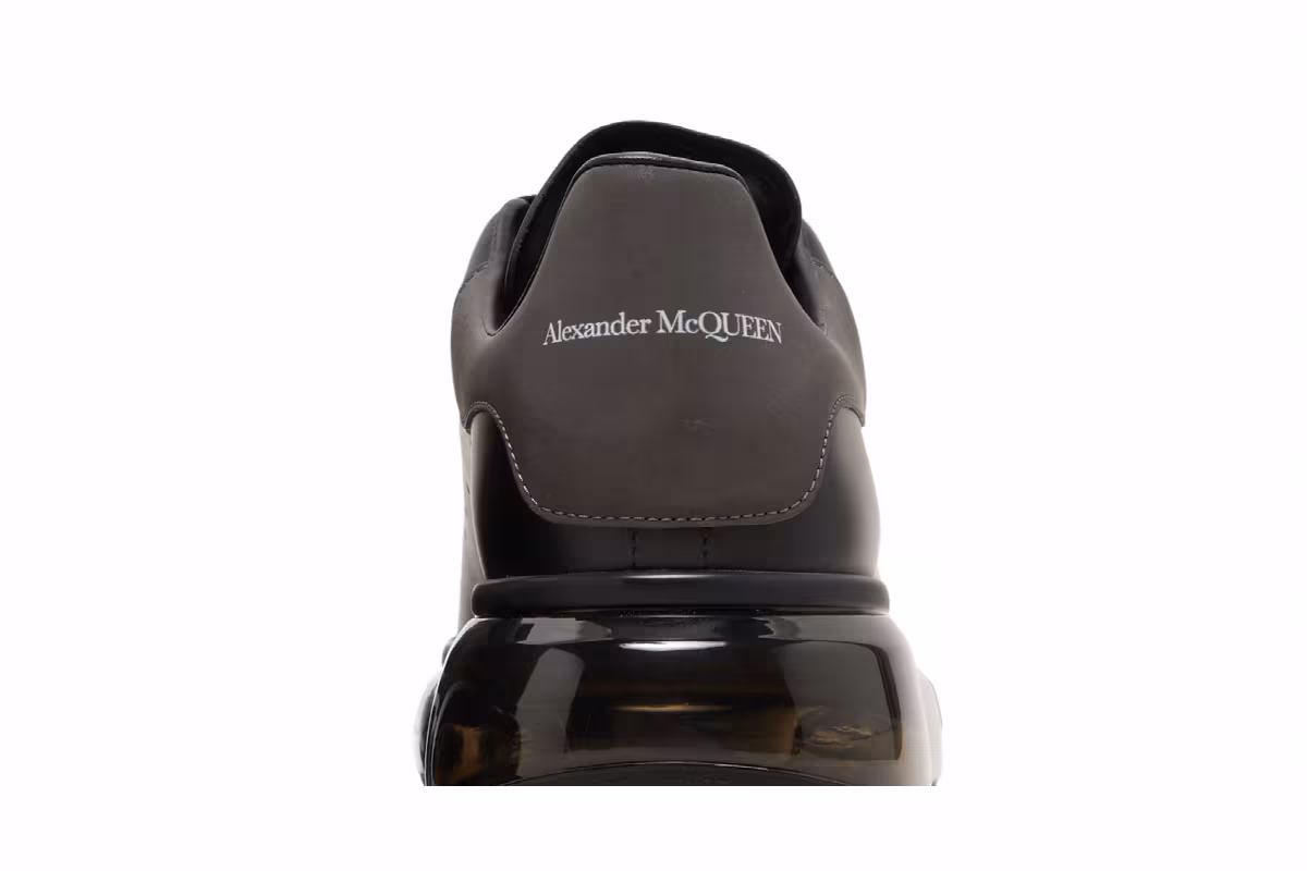 Alexander McQueen Oversized Sneaker Clear Sole - Black, view 8