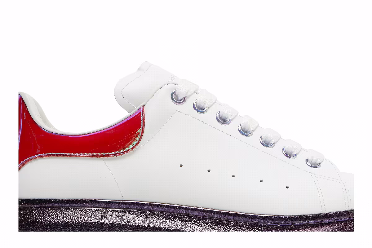 Alexander McQueen Oversized Sneaker White Pink Iridescent, view 3