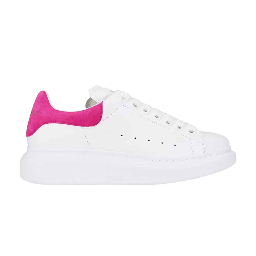 Alexander McQueen Women's Oversized Sneaker White Shocking Pink