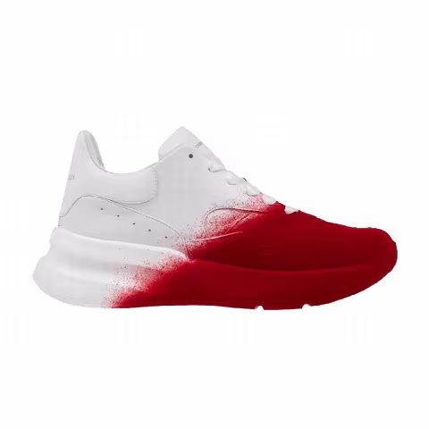 Alexander McQueen Oversized Runner 'White Red Spray'