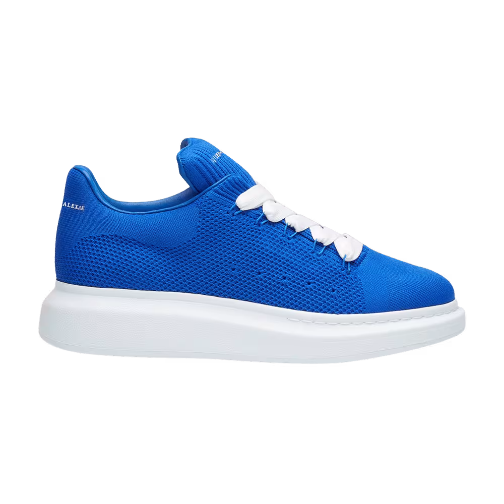 Alexander McQueen Oversized Knitted Sneaker Worker Blue