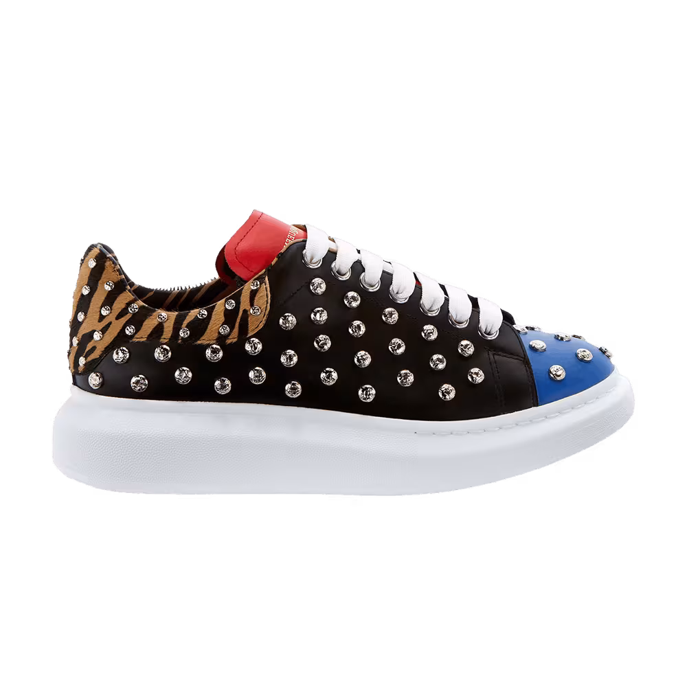 Alexander McQueen Women's Oversized Sneaker Studded Leopard