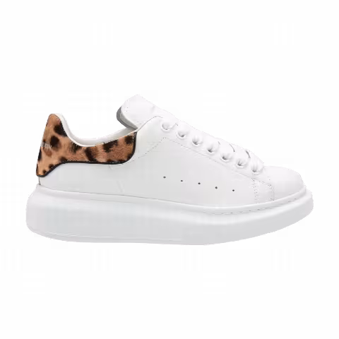 Alexander McQueen Wmns Oversized Sneaker 'White Leopard'