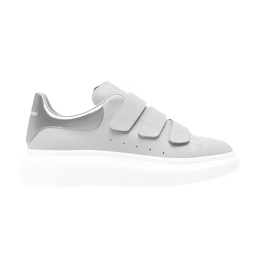 Alexander McQueen Oversized Triple Strap Sneaker True Grey Silver