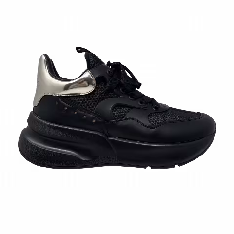 Alexander McQueen Oversized Runner 'Black Silver'