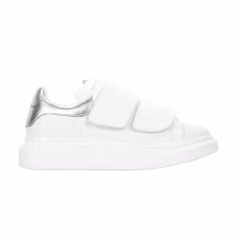 Alexander McQueen Oversized Double Strap Sneaker 'White Silver'