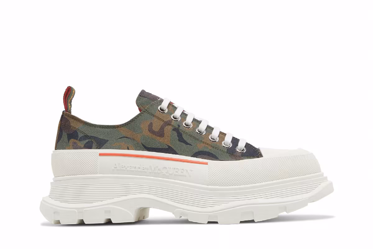 Alexander McQueen Tread Slick Lace Up Camo, view 2