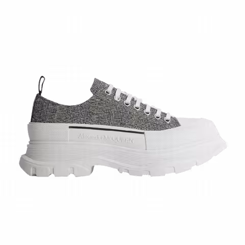Alexander McQueen Tread Slick Lace Up 'Black White'