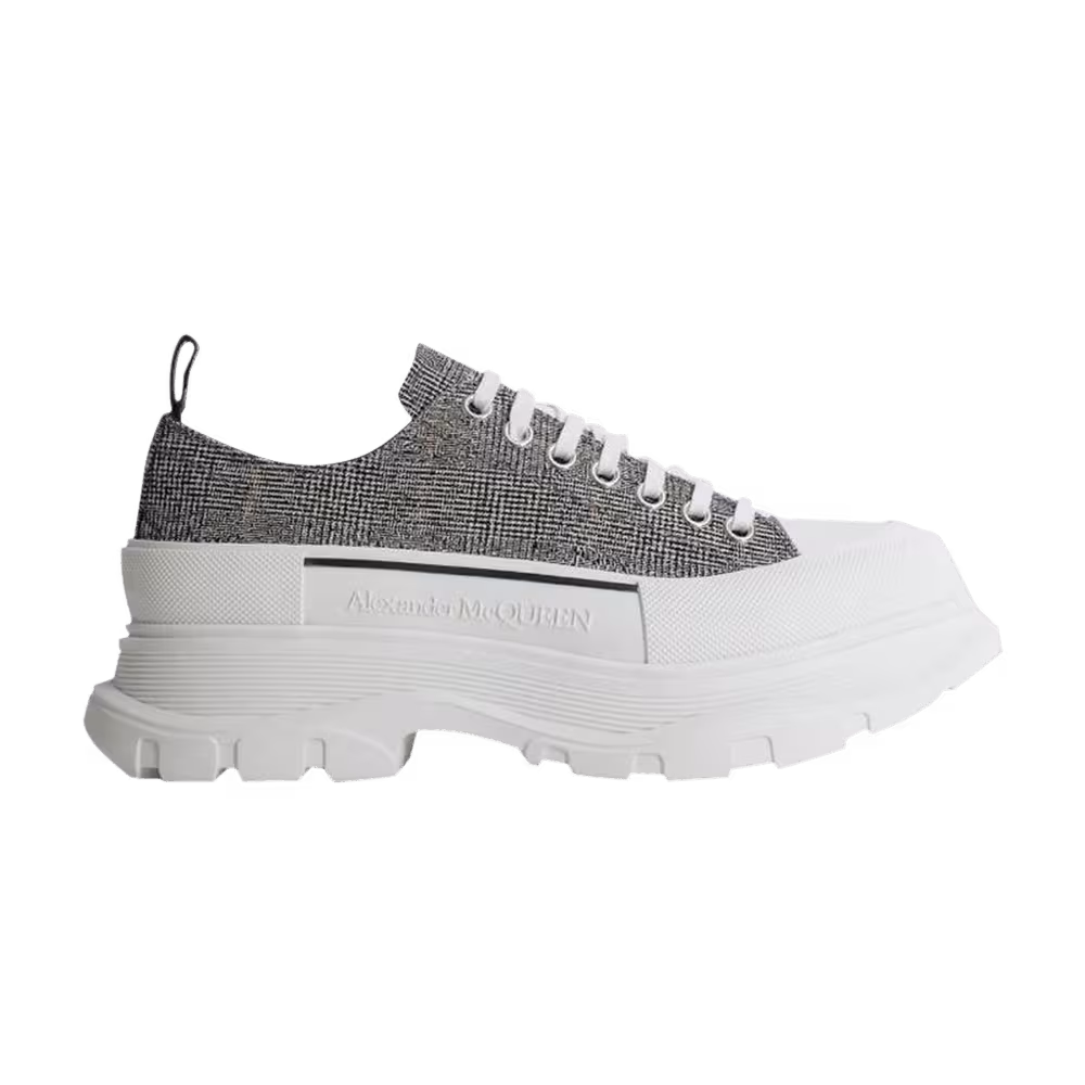 Alexander McQueen Tread Slick Lace Up Black White