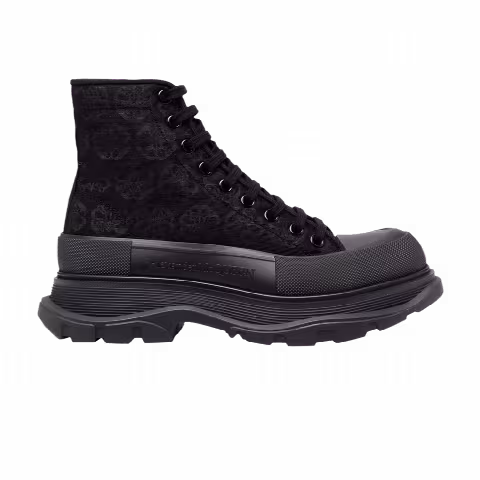 Alexander McQueen Tread Slick Boots 'Black Floral'