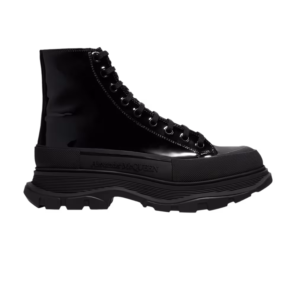 Alexander McQueen Tread Slick High Black Patent