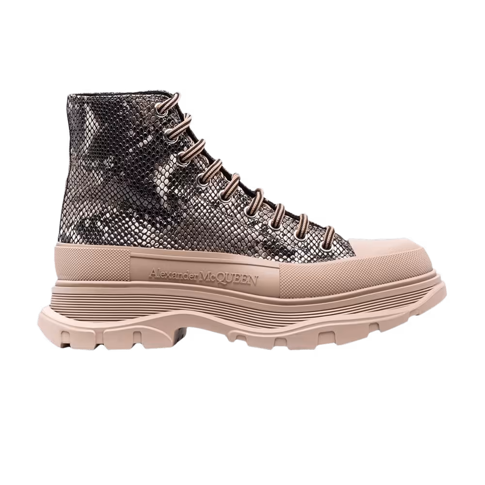 Alexander McQueen Tread Slick Boot Snakeskin