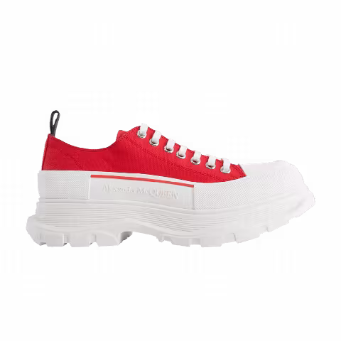 Alexander McQueen Tread Slick Lace Up 'Lust Red'
