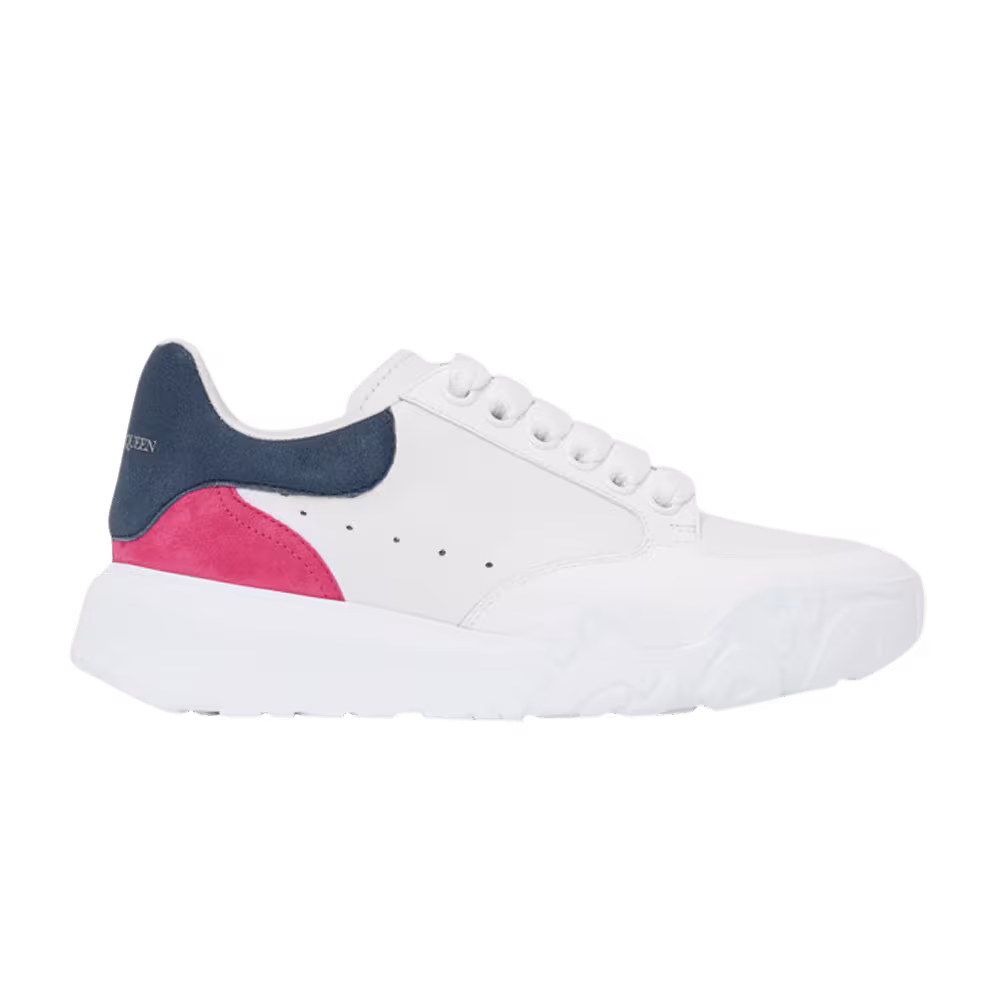Alexander McQueen Women's Oversized Court Trainer Navy Pink