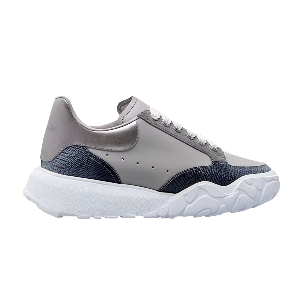 Alexander McQueen Oversized Court Trainer True Grey Blue