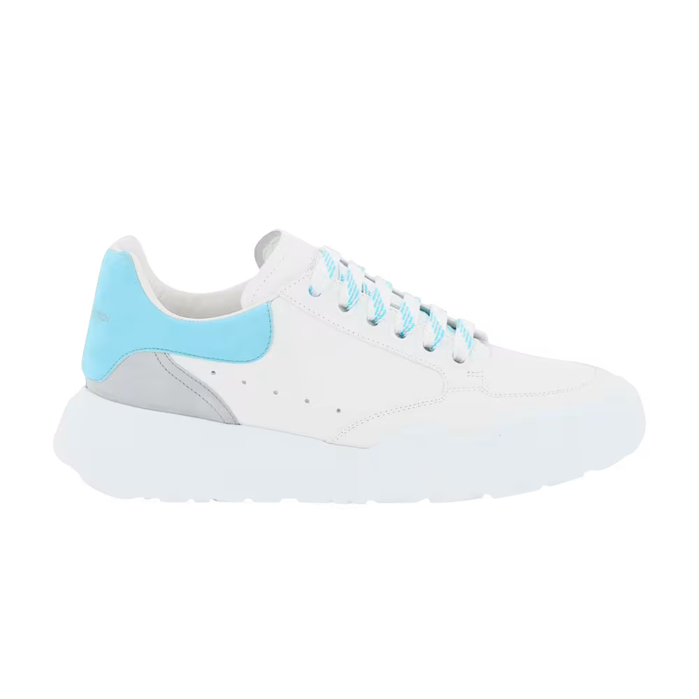 Alexander McQueen Women's Court Trainer White Grey Blue