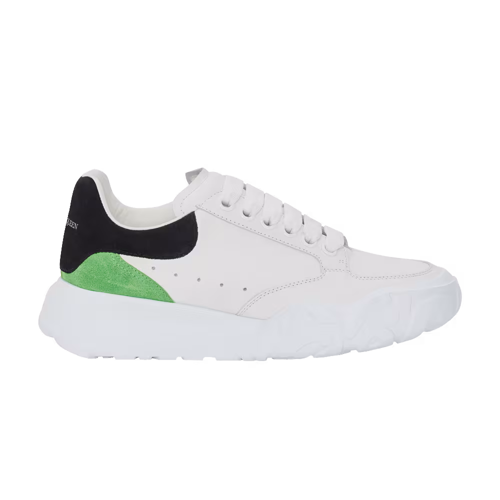 Alexander McQueen Women's Court Trainer White Black Green