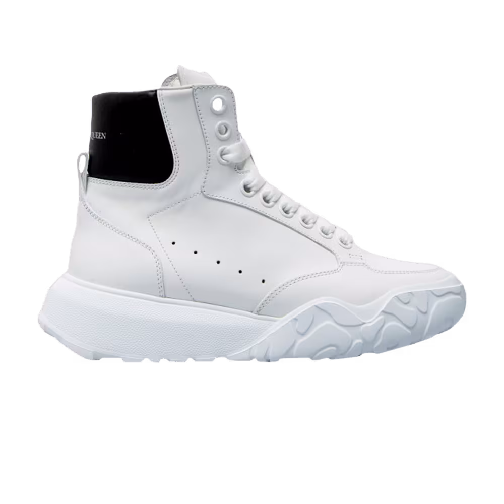Alexander McQueen Women's Court Trainer High White Black
