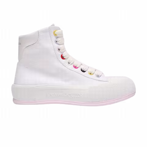 Alexander McQueen Wmns Deck Plimsoll High 'White'