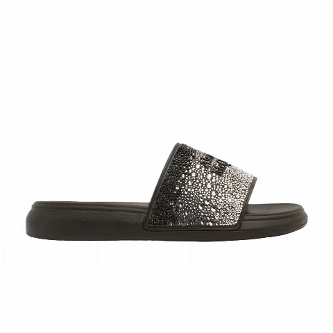 Alexander McQueen Wmns Slider 'Degrade Strass Logo - Black'
