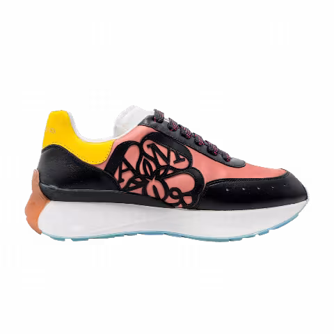 Alexander McQueen Sprint Runner 'Black Coral Yellow'