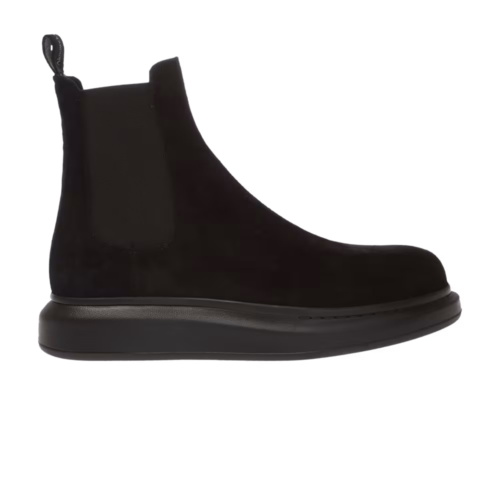 Alexander McQueen Hybrid Chelsea Boot Black Suede
