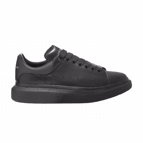 Alexander McQueen Flock Toe Tonal Wedge Sole 'Charcoal'